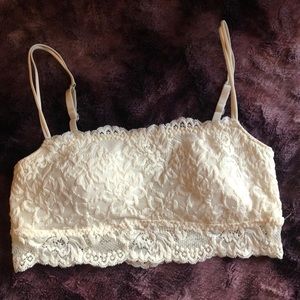 Abercrombie & Fitch Off White Bralette